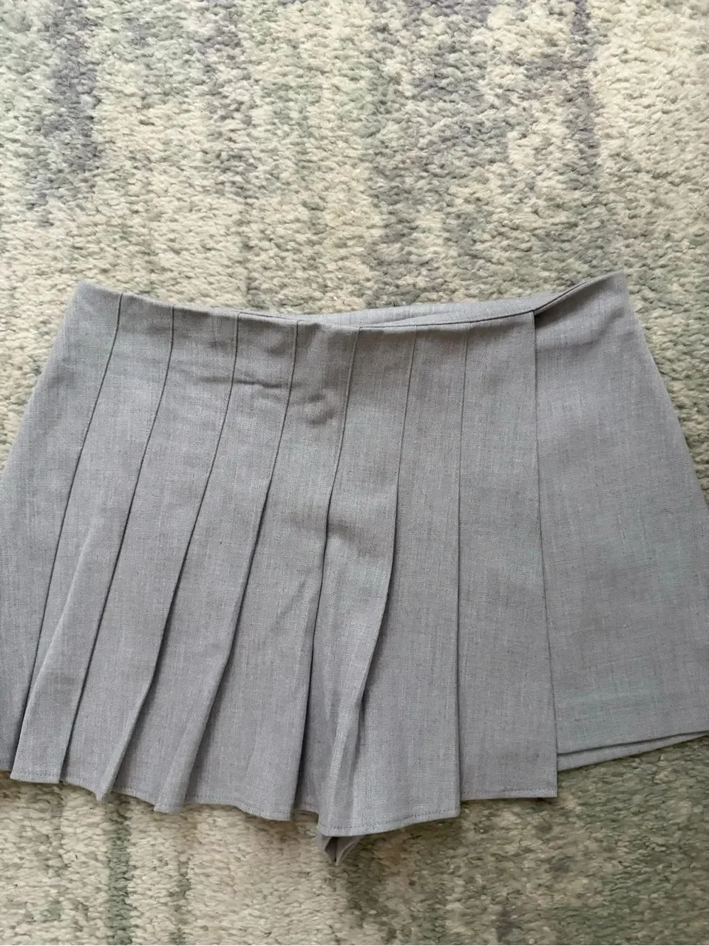 Zara Light Gray Pleated Skort